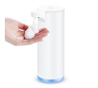 Distributeur de savon automatique en acier inoxydable LAOPAO : ensemble de distributeur de savon moussant électrique IPX5 étanche avec capteur infrarouge, capteur de mouvement pour la cuisine et la