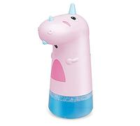 Distributeur de savon automatique en forme de licorne - 250 ml - Sans contact - Bouteille ABS - Salle de bain pour enfant - Rose