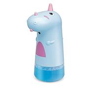 Distributeur de savon automatique en forme de licorne - 250 ml - Sans contact - Bouteille ABS - Salle de bain pour enfant - Bleu