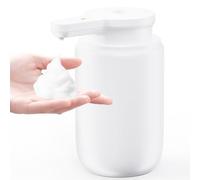 Distributeur de Savon Automatique Mousse, 2 Vitesses, Capteur Infrarouge Ultra-Rapide, Rechargeable USB-C, IPX5 Étanche, Design Minimaliste pour Cuisine et Salle de Bain (Blanc)