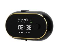 Distributeur de Savon Automatique Mural avec Affichage numérique et capteur Rechargeable, idéal pour la Salle de Bain, la Cuisine, Les hôtels et Les Enfants. (Noire)