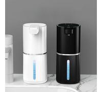Distributeur de savon automatique rechargeable par USB, réservoir transparent de 380 ml, batterie de 1200 mAh et design étanche IPX5, pour cuisine, salle de bain, bureau