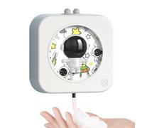 Distributeur de savon automatique sans contact - 350 ml - Support mural liquide moussant - Distributeur de savon électrique rechargeable sans contact | Pour salle de bain, cuisine, hôtel, restaurant