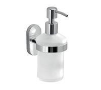Distributeur de savon avec distributeur en metal chrome 6,8x10x15,9 cm réf 53811300200