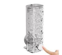 Distributeur de savon avec ventouse - Capacité standard PET - Distributeur de savon pour le corps - Réservoir de douche mural rechargeable pour l'organisation dans la salle de bain et les boissons