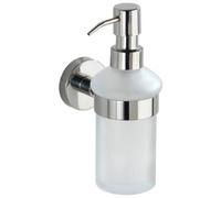 Wenko Distributeur de savon Bosio Acier inoxydable brillant Fixation murale incluse