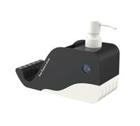 Distributeur de Savon Caddy Set,Distributeur de Savon Salle de Bain,3 en 1 Distributeur de Savon Noir pour Les Mains,Distributeur de Savon avec Support pour Brosse à Dents et Dentifrice