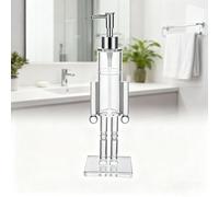 Distributeur De Savon Casse-Noisette en Acrylique Transparent, Flacon De Savon for Les Mains Rechargeable, Idéal for La Décoration De La Salle De Bain Et De La Cuisine Pendant(1PC)