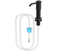 Distributeur de savon de cuisine avec corps en ABS et pièces internes en acier inoxydable couplé avec tuyau en silicone de 1 mètre pour une longue durée de vie (C)