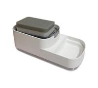 Distributeur de savon de cuisine éponge - PP 349 g Pompe de détergent Organisateur d'évier étanche durable | Distributeur d'éponges de cuisine pour maison, appartement, restaurant, camping-car
