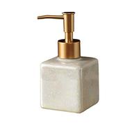 Distributeur de Savon de Cuisine Glaçons Crack céramique Savon Distributeur de Salle Bain Liquide Lotion biberon shampooing Cadeaux Mariage séparés Bouteilles Huile de Massage(Square)