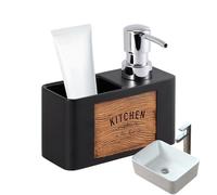 Distributeur de savon de cuisine, pompe rechargeable anti-fuite, distributeur de liquide vaisselle pour évier de cuisine, plan de travail, maison, salon, intérieur, salle de bain, style maison de