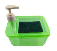 Distributeur De Savon De Cuisine - Porte-éponge 120 G, Pompe À Vaisselle Liquide Portable, Récipient Organisateur D'évier, Solution De Comptoir Compacte | Rangement Pratique D'éponge De Savon