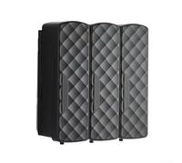 Distributeur de savon de douche mural avec grande capacité de 1500 ml, 3 chambres rechargeables en ABS et design étanche sans perçage pour salle de bain, cuisine, hôtel (C)