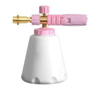 Distributeur de savon de lavage de voiture de 1 L avec connecteur rapide de 6,35 mm - Canons à mousse à large ouverture - Buse à orifice de 1,1 mm - Cannons à mousse épaisse pour nettoyeur haute