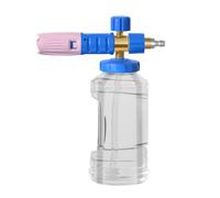 Distributeur de savon de lavage de voiture de 1 L avec connecteur rapide de 6,35 mm - Canons à mousse à large ouverture - Buse à orifice de 1,1 mm - Cannons à mousse épaisse pour nettoyeur haute