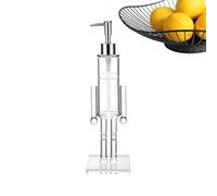 Distributeur De Savon De Noël,Bouteille À Pompe Remplissable Casse-Noisette Transparente Décorative,Distributeur Savon Cuisine Noël - pour Éviers Domestiques Hôtel Restaurant