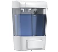 Distributeur de savon de salle de bain 500 ml 1000 ml grande capacité Distributeur de détergent à lessive liquide (800 ml, blanc)