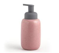 Distributeur de savon de salle de bain, désinfectant pour les mains en céramique, flacon de lotion légère en mousse de luxe, flacon distributeur, gel douche, détergent (rouge, rond)