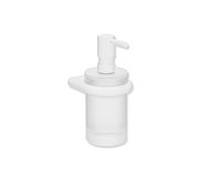 Distributeur de savon/désinfectant Hewi série 480 480.06.00260DX avec Halter , revêtement par poudre blanc mat profond