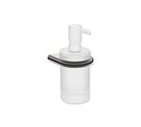 Distributeur de savon/désinfectant Hewi série 480 480.06.00270EC avec Halter , revêtement PVD, chrome noir brillant