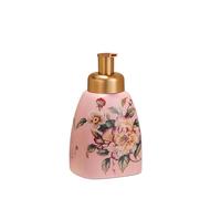 Distributeur de Savon Distributeur de Savon moussant 580 ML avec Pompe, flacons en céramique for Liquide, idéal for la décoration Cuisine et Salle Bain(Pink)