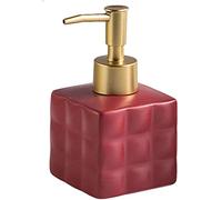 Distributeur de savon, Distributeur de savon moussant for les mains, couleur unie, rechargeable for lotion et shampoing, avec pompe vide for salle bain, 220 ml (7,8 oz), 1 pièce(Matte Red)