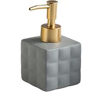 Distributeur de savon, Distributeur de savon moussant for les mains, couleur unie, rechargeable for lotion et shampoing, avec pompe vide for salle bain, 220 ml (7,8 oz), 1 pièce(Matte Gray)