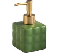 Distributeur de savon, Distributeur de savon moussant for les mains, couleur unie, rechargeable for lotion et shampoing, avec pompe vide for salle bain, 220 ml (7,8 oz), 1 pièce(Matte Green)