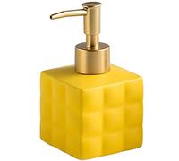 Distributeur de savon, Distributeur de savon moussant for les mains, couleur unie, rechargeable for lotion et shampoing, avec pompe vide for salle bain, 220 ml (7,8 oz), 1 pièce(Matte Yellow)