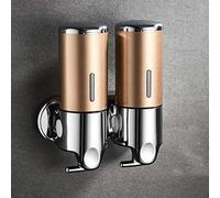 Distributeur de savon, distributeurs de savon, support mural liquide 400 ml, accessoires de salle de bain, distributeurs de détergent en plastique, bouteille de savon de cuisine à double main, pompe à