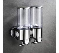 Distributeur de savon, distributeurs de savon, support mural liquide 400 ml, accessoires de salle de bain, distributeurs de détergent en plastique, bouteille de savon de cuisine à double main, pompe à