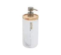 Distributeur de Savon Effet Marbre "Lea" 842ml Blanc