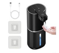 Distributeur de savon électrique automatique USB 1200 mAh IPX5 (mousse-noir)