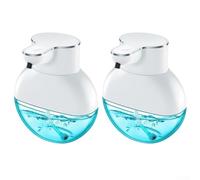 Distributeur de savon électrique mural sans contact à 4 vitesses réglables pour salle de bain, cuisine, bureau, rechargeable par USB, distributeur automatique de savon liquide (A)