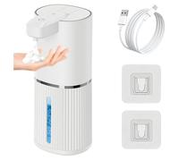 Distributeur de savon électrique sans contact USB C rechargeable IPX5 étanche pour usage domestique Distributeur de savon de salle de bain