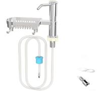 Distributeur de savon en ABS pour évier de cuisine - Tube de 1 m - Presse | Appuyez rapidement en une seconde, pour un contrôle instantané du flux, bouton ergonomique, réduit la fatigue de la main