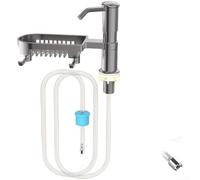 Distributeur de savon en ABS pour évier de cuisine - Tube de 1 m - Presse | Appuyez rapidement en une seconde, pour un contrôle instantané du flux, bouton ergonomique, réduit la fatigue de la main