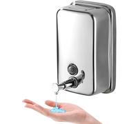 Distributeur de Savon en Acier Inoxydable, Distributeur de shampoing et après-shampoing, Distributeur de Savon Liquide, Distributeur de Gel Douche, Distributeur de Savon Mural, Distributeur de Savon