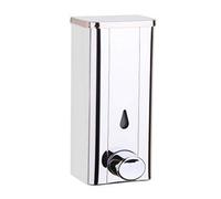 Distributeur de savon en acier inoxydable longueur 170 mm largeur 80 mm distributeur de savon manuel douche murale (capacité 400 ML), adapté à la salle de bain cuisine salle de bain d'hôtel