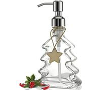 Distributeur de savon en forme d'arbre de Noël avec pompe en acier inoxydable 304 antirouille, distributeur de savon décoratif for salle de bain, idéal for la décoration, le savon for les mains, le sa