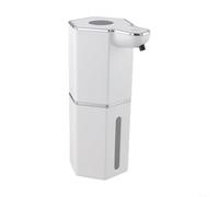 Distributeur de savon en mousse intelligent automatique, sans contact, main moussante rapide de 0,25 secondes avec écran, étanchéité IPX6, montage mural ou autonome pour le bain, blanc (type mousse)