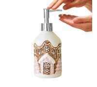 Distributeur de savon en pain d'épices - Bouteille de lotion rechargeable - Distributeur de lotion maison en pain d'épices - pour appartement, maison, cuisine, comptoir, dortoir, douche, comptoir