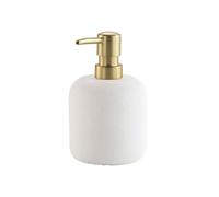 Distributeur de Savon en Résine "Aquamarbre" 14cm Blanc