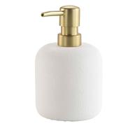 Distributeur de Savon en Résine "Aquamarbre" 14cm Blanc