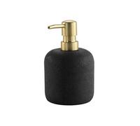 Distributeur de Savon en Résine "Aquamarbre" 14cm Noir