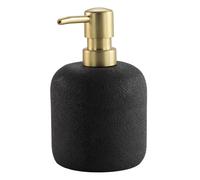 Distributeur de Savon en Résine "Aquamarbre" 14cm Noir