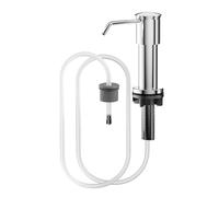 Distributeur de savon en tube de silicone haute capacité facile à installer avec mécanisme de presse en aluminium, économiseurs de stockage, installation simple pour évier, distributeur de savon de