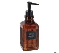 Distributeur de savon en verre 500 ml ambre - Tendance