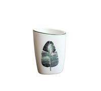 Distributeur de Savon Ensemble d'accessoires de Salle de Bains à Plantes Vertes, Distributeur de Savon/Porte-Brosse à Dents/gobelet/Porte-Savon, Produits de Salle de Bains(Mouthwash Cup)